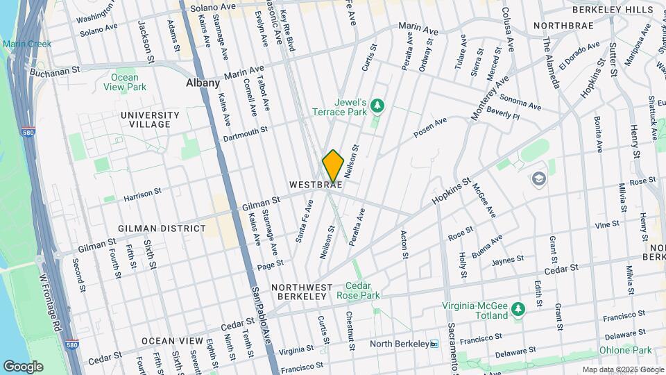 1301 Gilman St Mapa y Detalles de la Ubicación