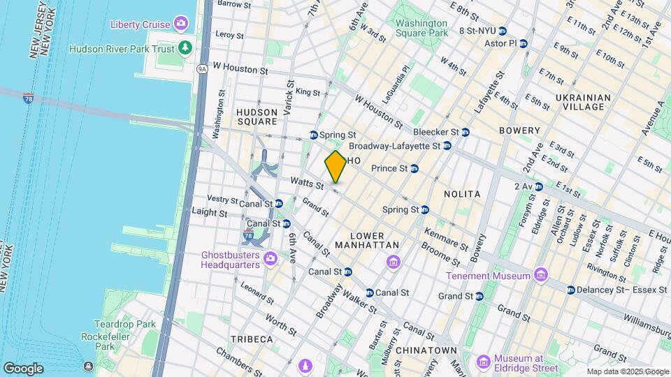 498 Broome St Map and Location Details
