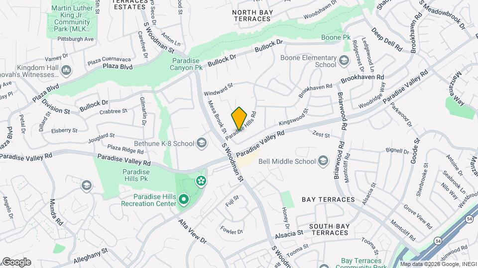 2127 Paradise Hills Rd Mapa y Detalles de la Ubicación