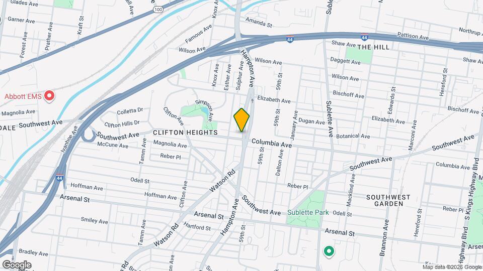 2525-2531 Hampton Ave Map and Location Details