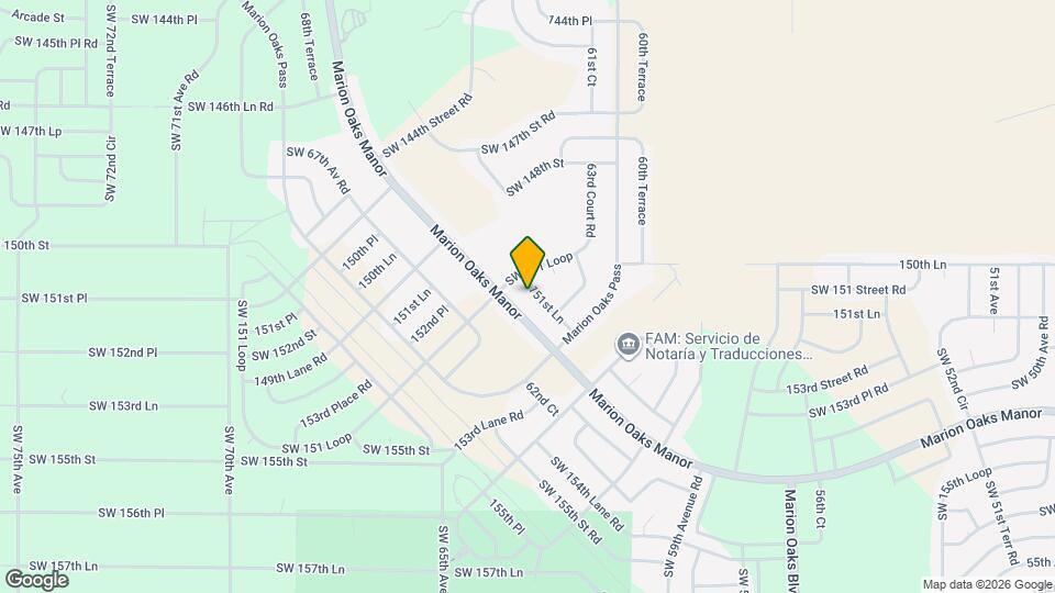 6288 SW 151 Ln Map and Location Details