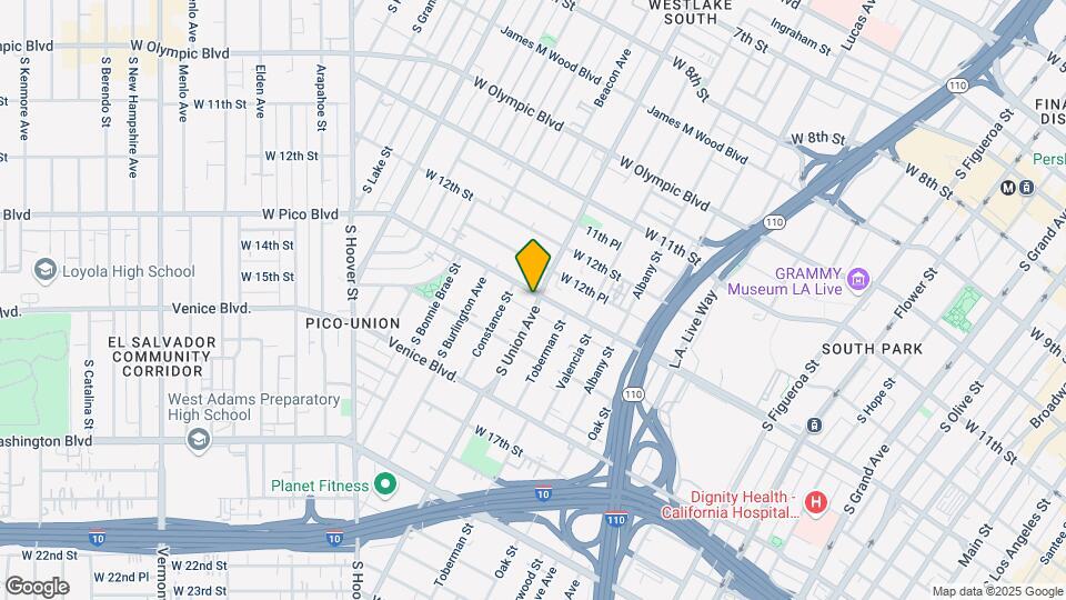 1604 W Pico Blvd Map and Location Details