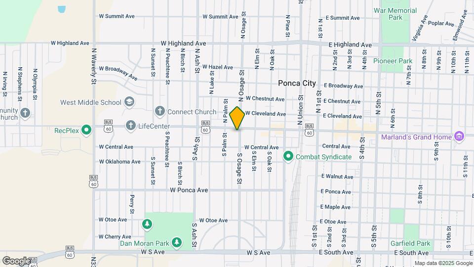 108 S Osage St Map and Location Details