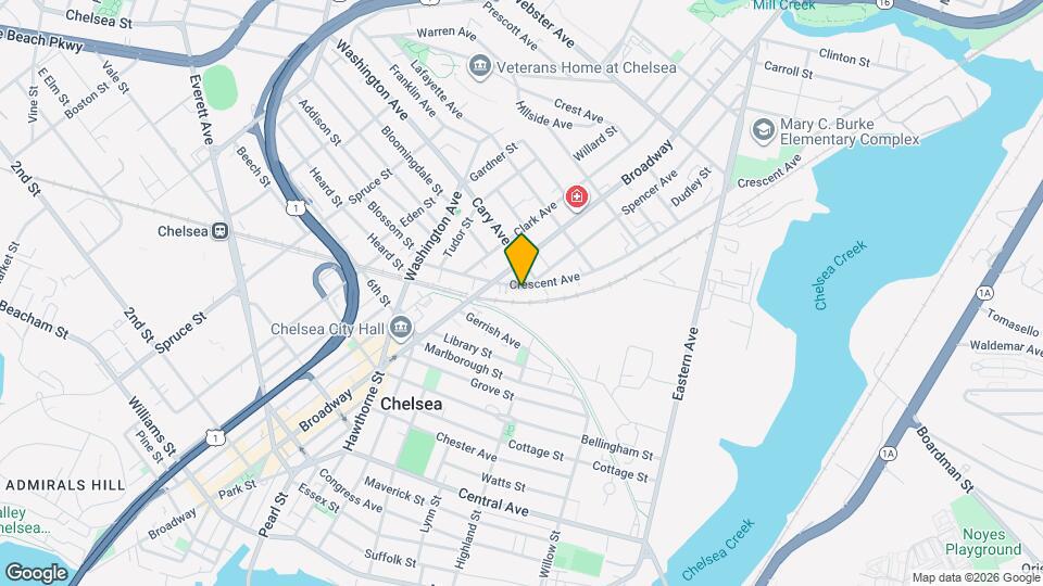 61 Crescent Ave Map and Location Details