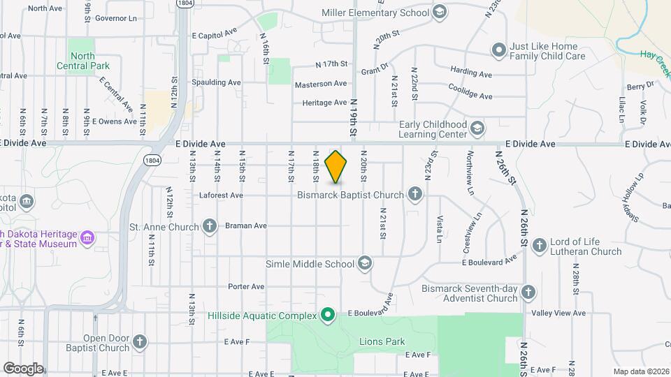 1504 N 19th st Map and Location Details