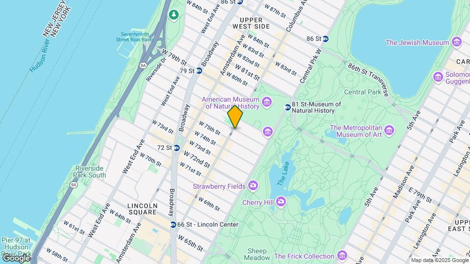 60 W 76th St Map and Location Details
