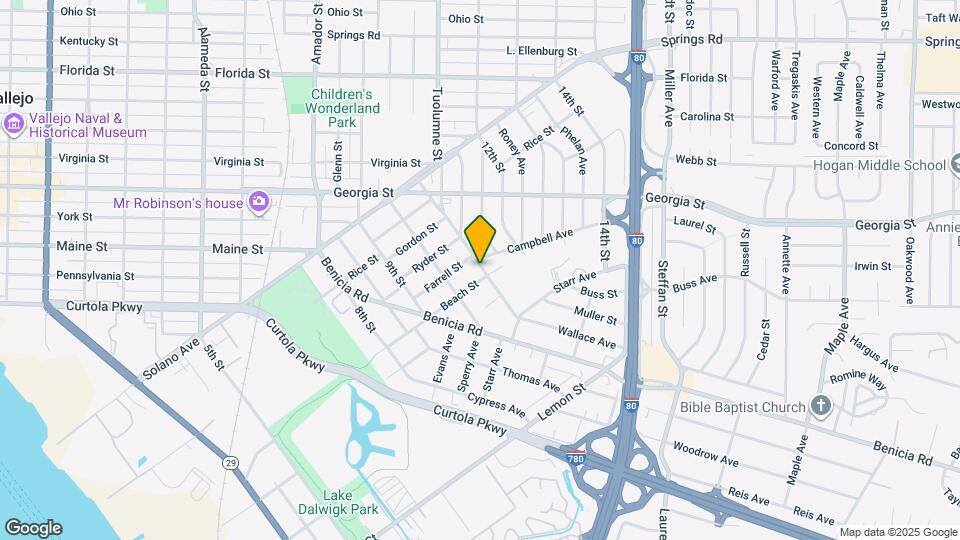 1440 Beach St Map and Location Details