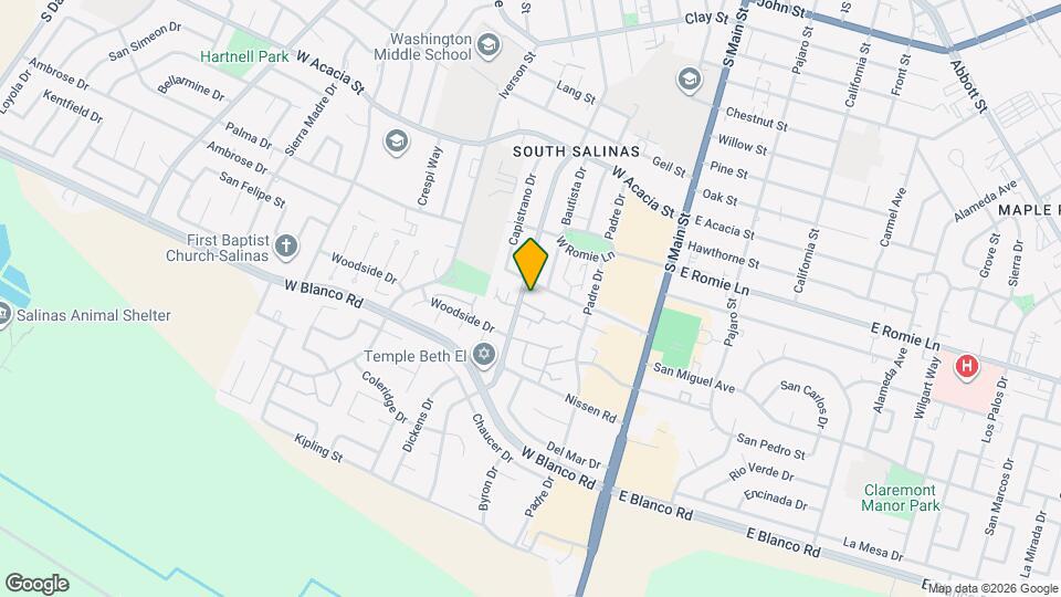 1051 Riker St Mapa y Detalles de la Ubicación