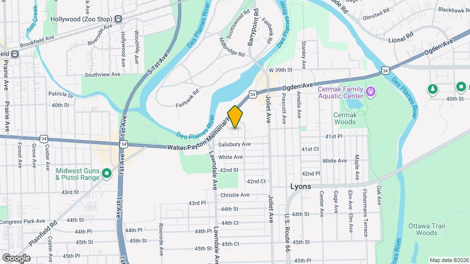 8147 Ogden Ave Map and Location Details