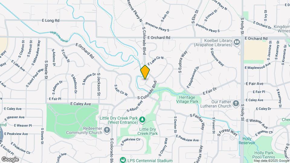4240 E Maplewood Way Map and Location Details