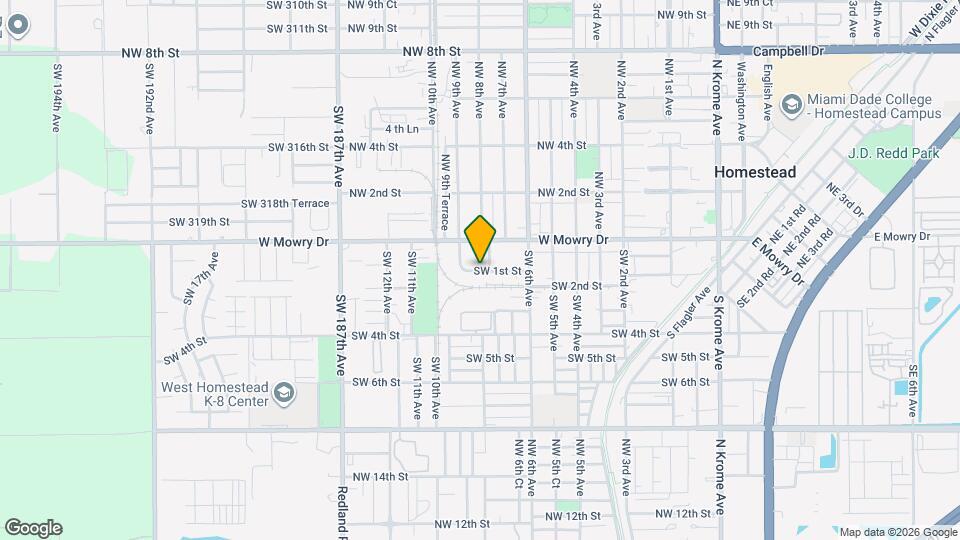 725 SW 1st St Map and Location Details