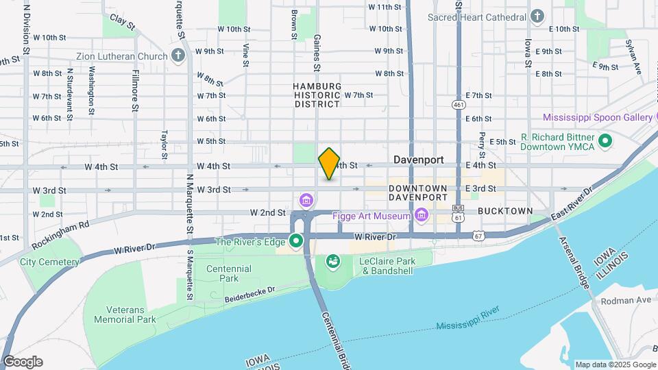 616 W 3rd St Map and Location Details