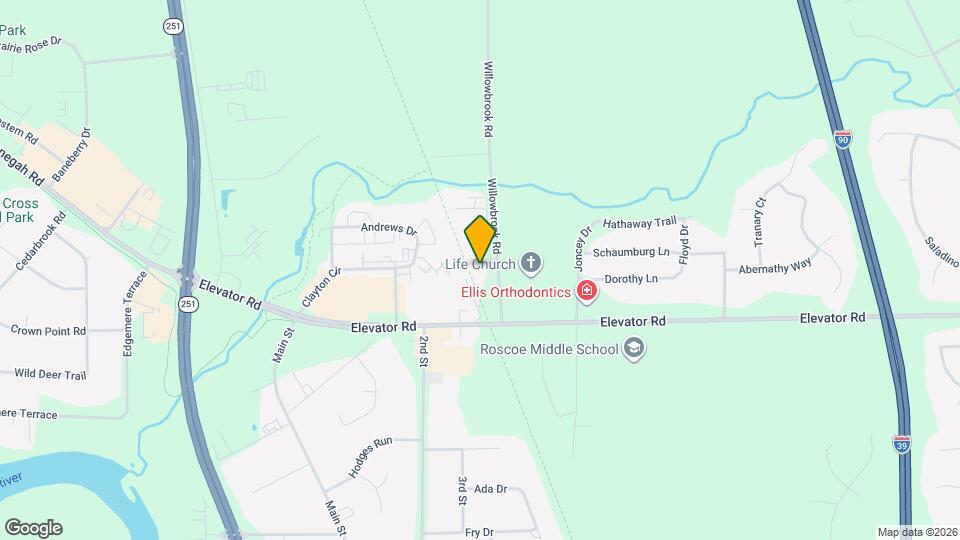 11616 Willowbrook Rd Map and Location Details