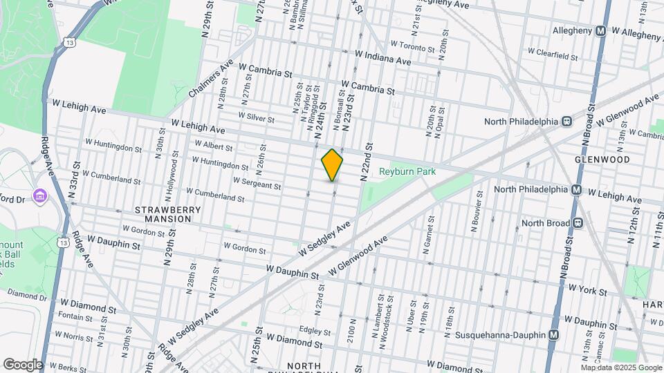 2304 W Huntingdon St Map and Location Details