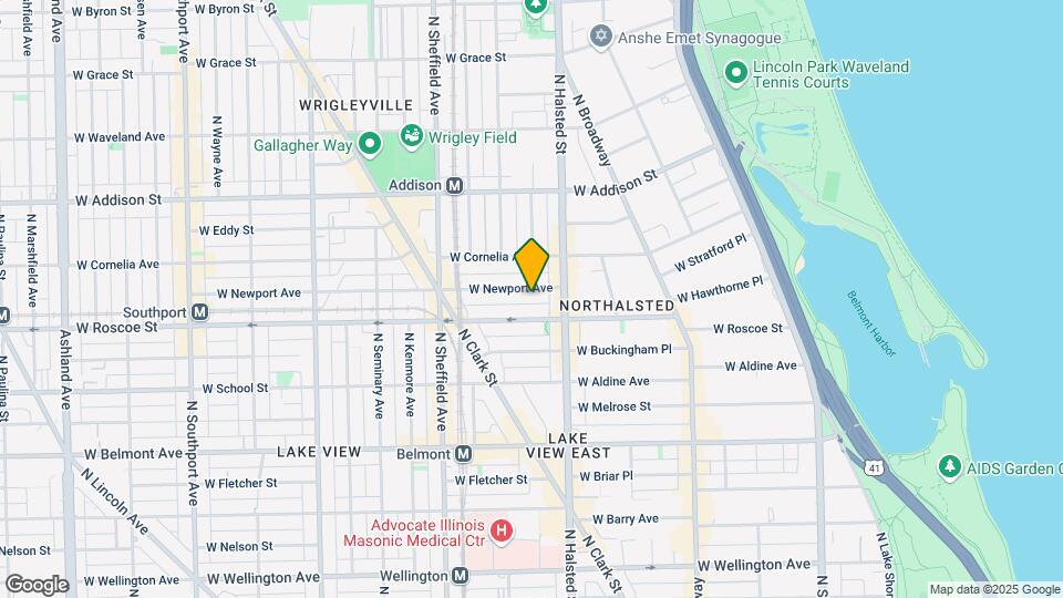 833 W Newport Ave, Unit 3 Map and Location Details