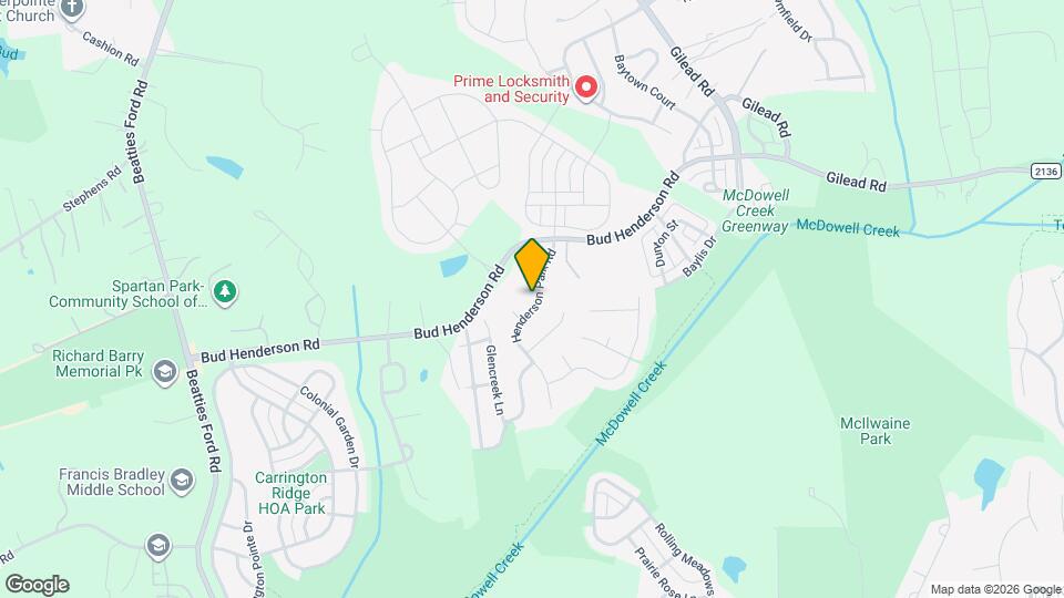 7410 Henderson Park Rd Map and Location Details