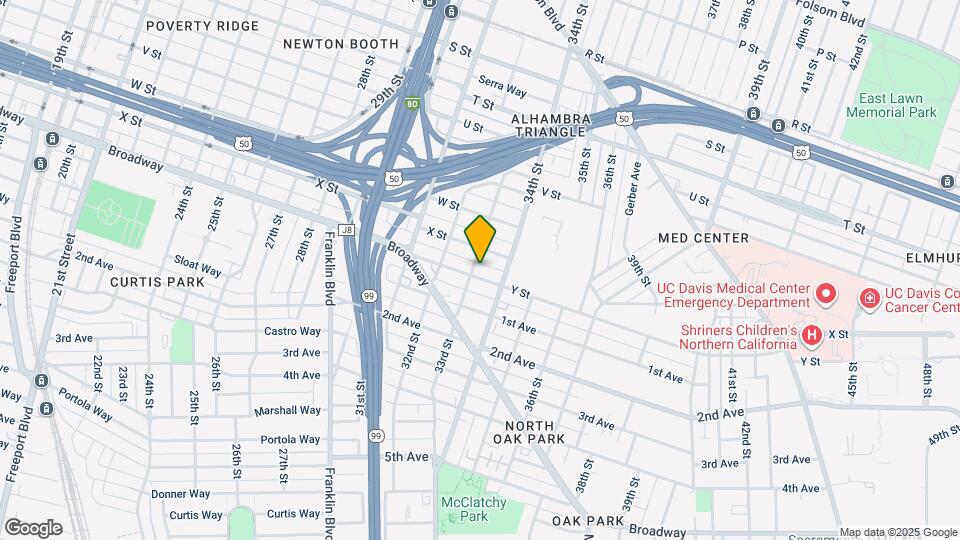 3309 Y St Map and Location Details