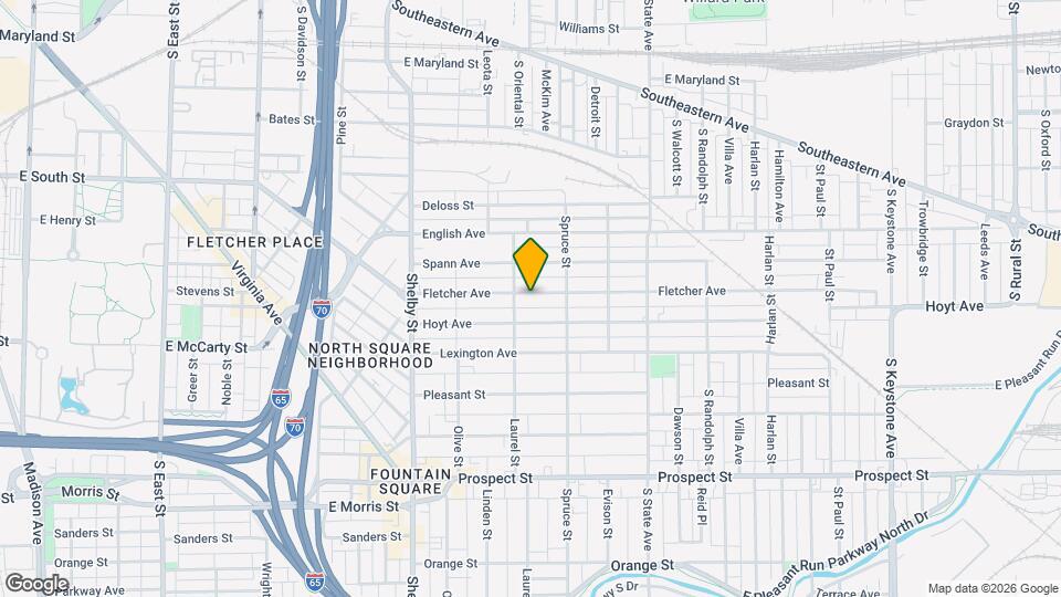 1417 Fletcher Ave Map and Location Details