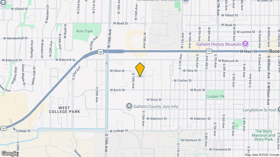 215 S 15th Ave Map and Location Details