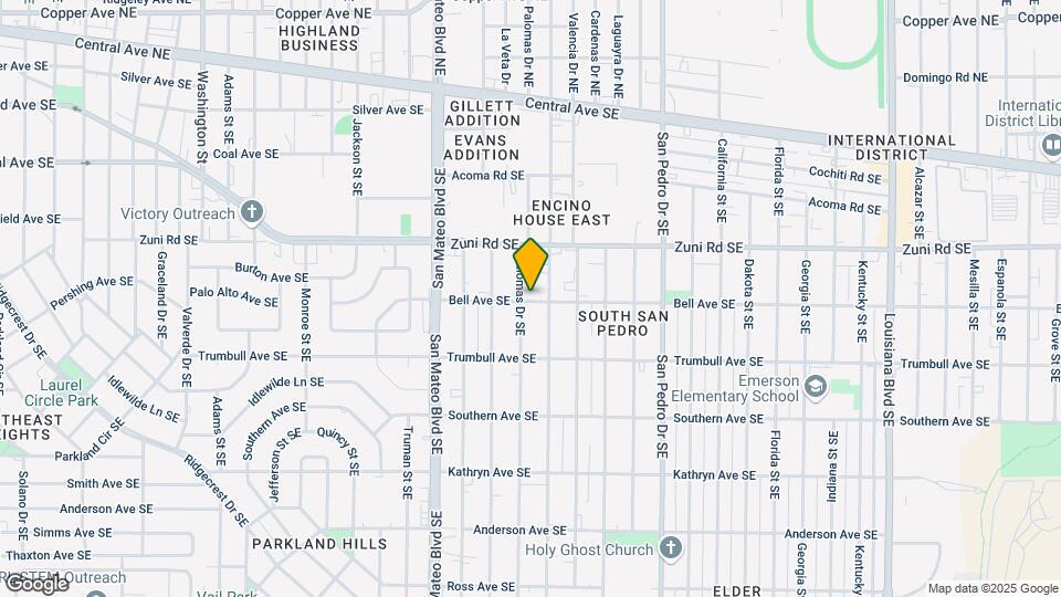 544 Palomas Dr Map and Location Details