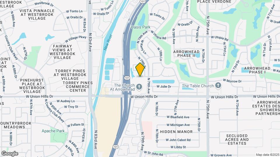 7927 W Kimberly Way Map and Location Details
