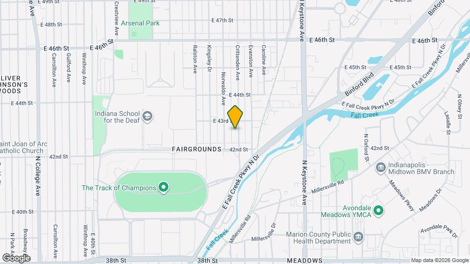 4242 Crittenden Ave Map and Location Details