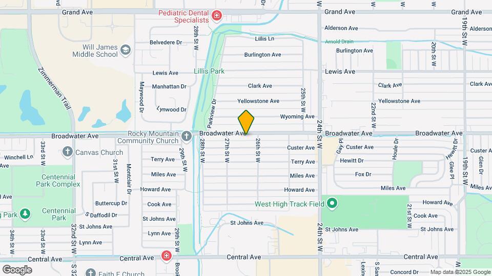 2618 Broadwater Ave Map and Location Details