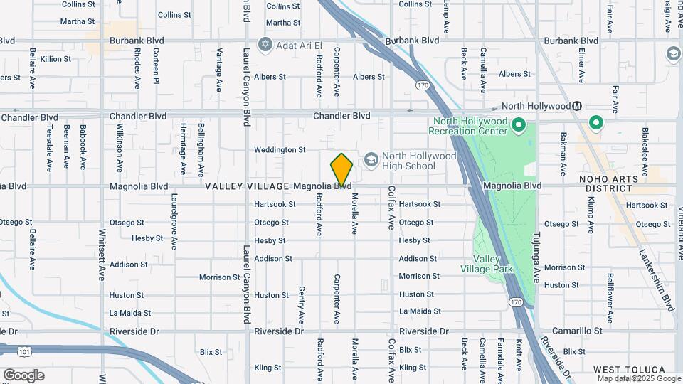 11820 Magnolia Blvd Map and Location Details