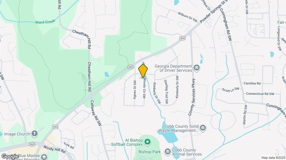 1648 Hammond Woods Cir SW Map and Location Details