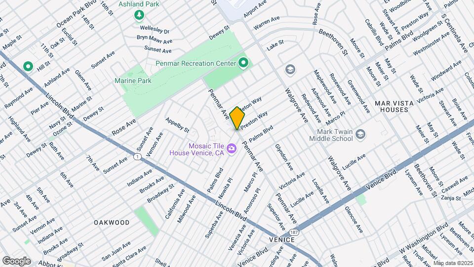 1805 Penmar Ave Map and Location Details