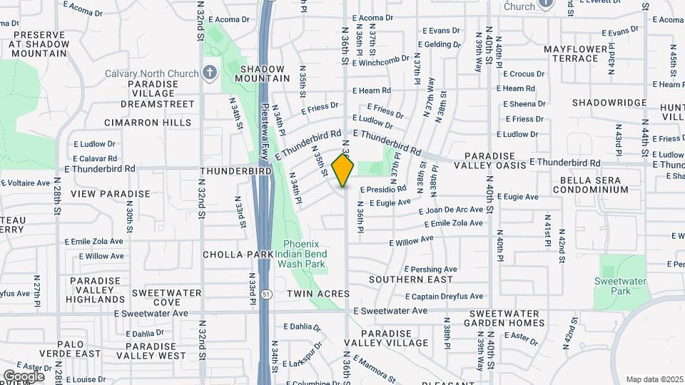 13631 N 35th St Map and Location Details
