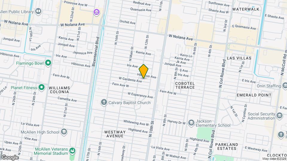 1110 W Gardenia Ave, Unit Gardenia Map and Location Details