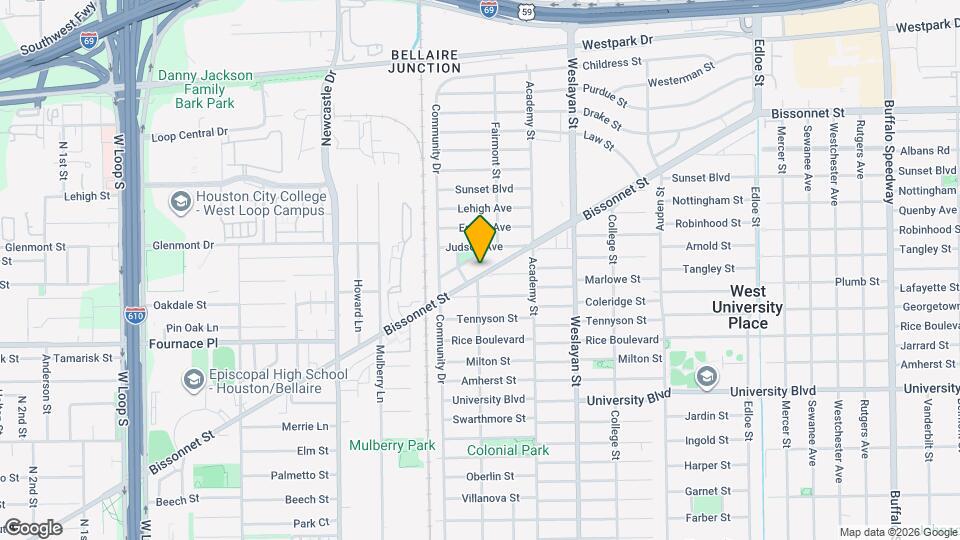 4148 Bissonnet St Map and Location Details