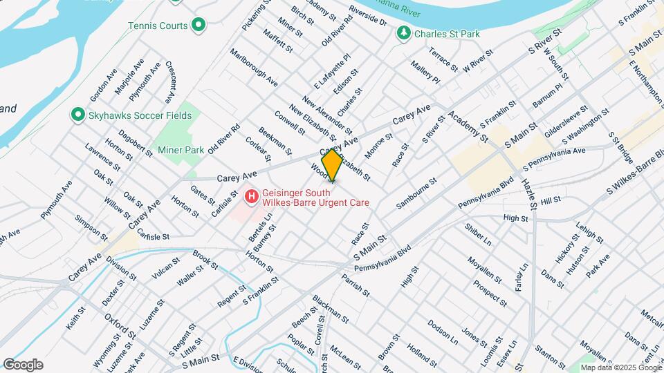 122 Wood St, Unit 2 Bedroom 1 Bath Map and Location Details