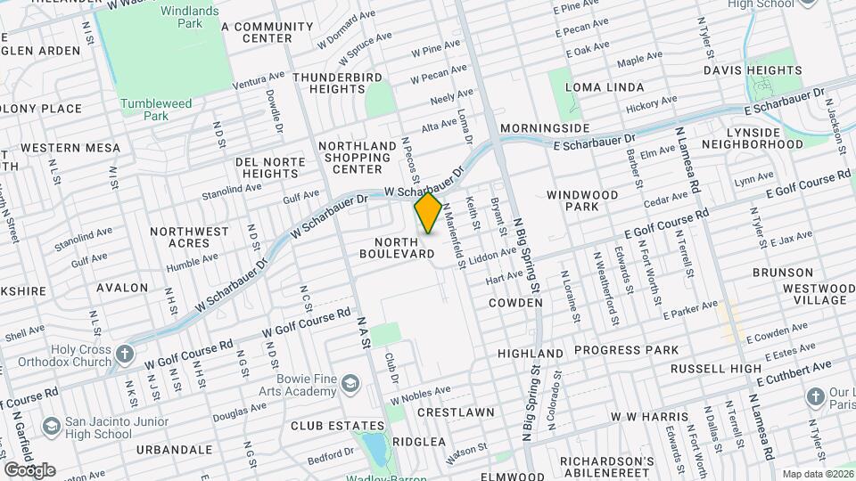 1906 N Pecos St Map and Location Details