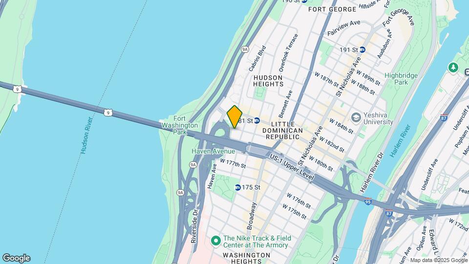 854 W 180th St Map and Location Details