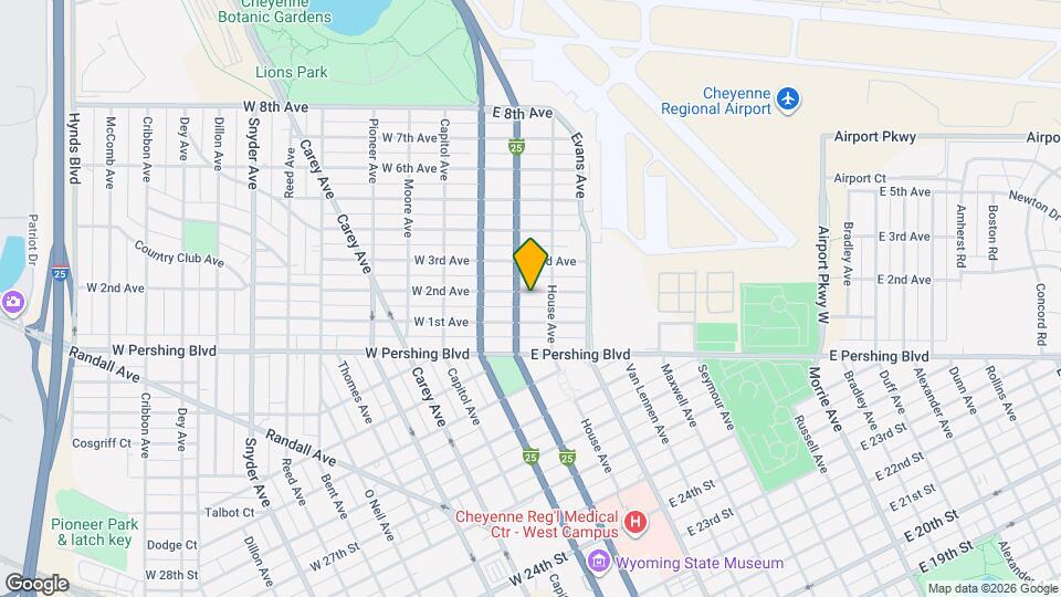 209 E 2nd Ave Map and Location Details