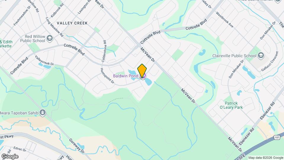 29 Huntspoint Dr Map and Location Details