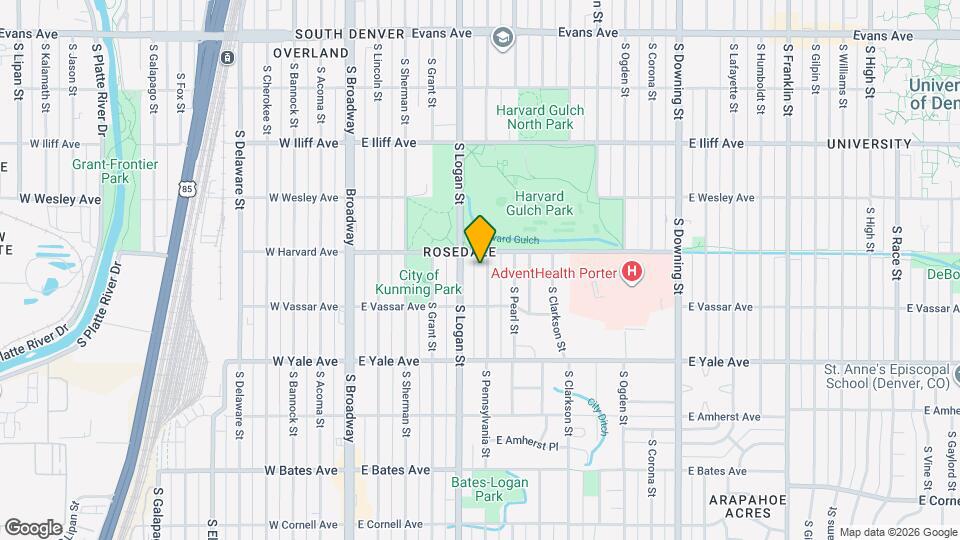 2531 S Pennsylvania St Map and Location Details