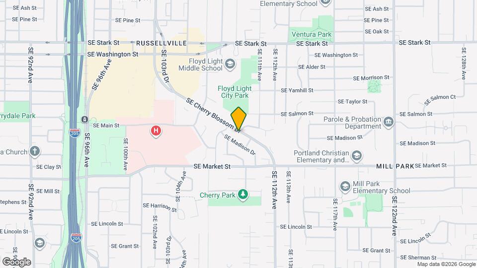 10920 SE Cherry Blossom Dr Map and Location Details