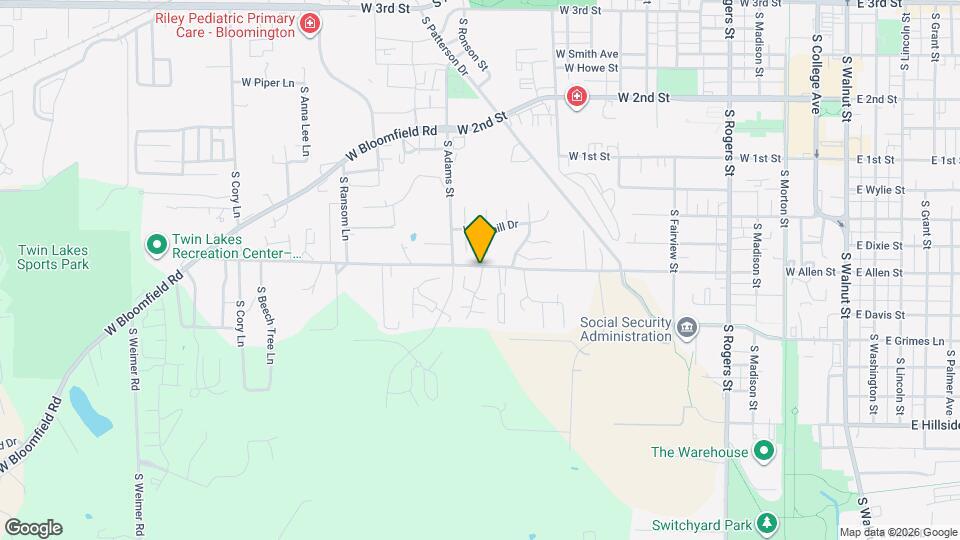 1433 W Allen St Map and Location Details