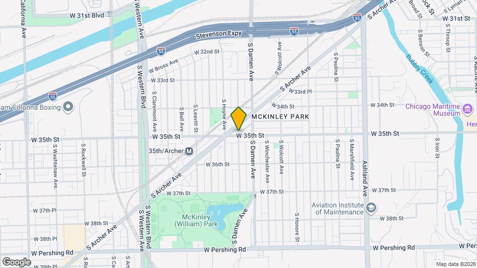 2028 W 35th St Map and Location Details