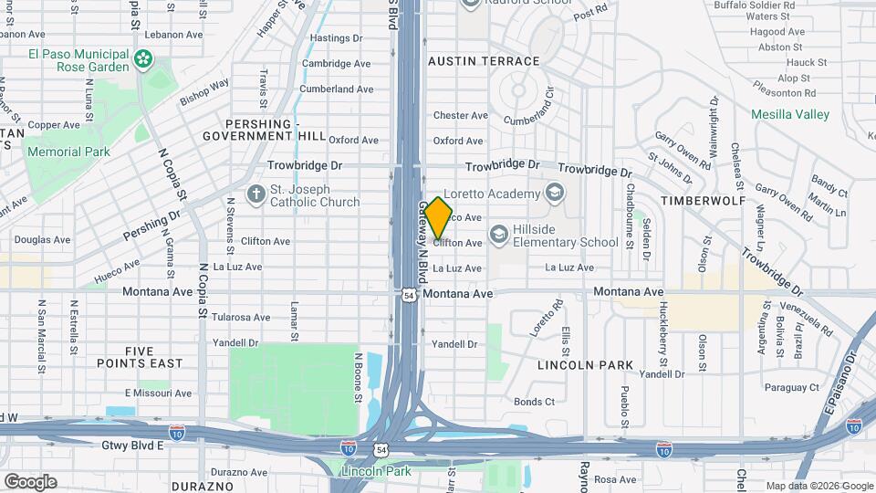 4312 Clifton Ave Map and Location Details