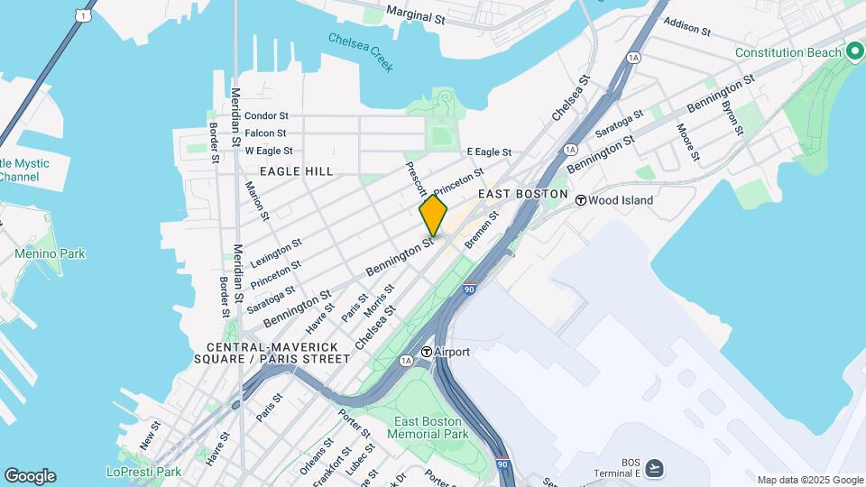 247 Bennington St, Unit 1 Map and Location Details