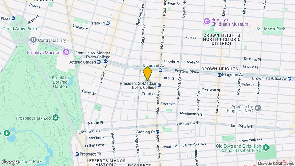 1145 President St Mapa y Detalles de la Ubicación