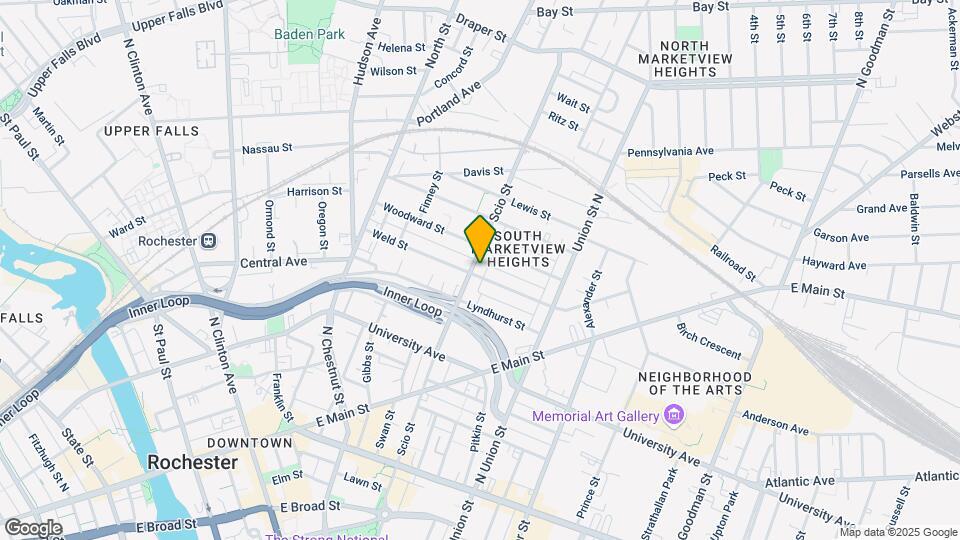 318 Scio St, Unit #1 Map and Location Details