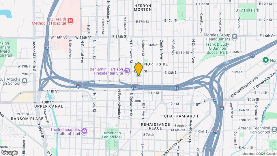 Nouveau in Old Northside Mapa y Detalles de la Ubicación