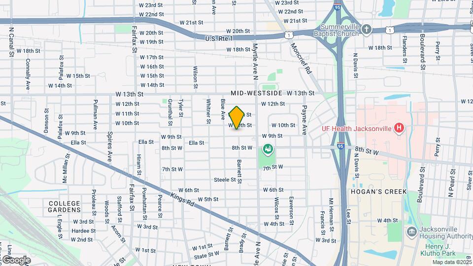 1403 W 9th St Map and Location Details