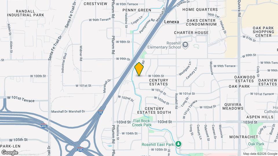 13131 W 100th St Map and Location Details