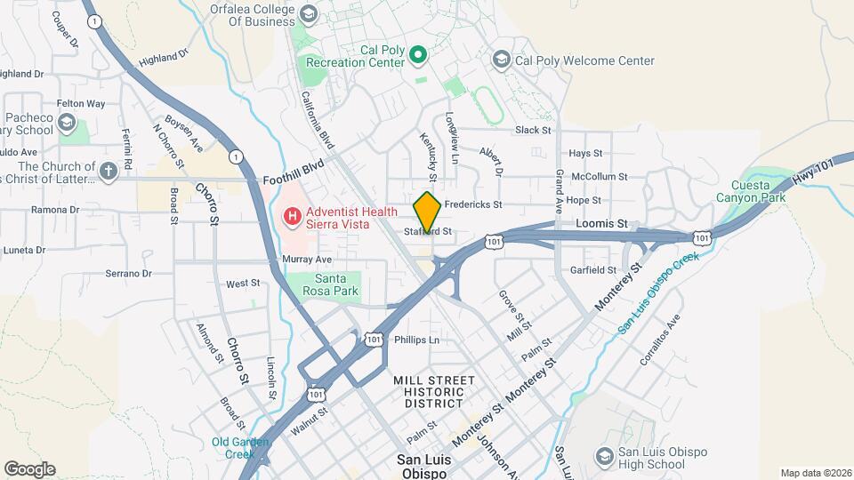 525 Kentucky St Map and Location Details